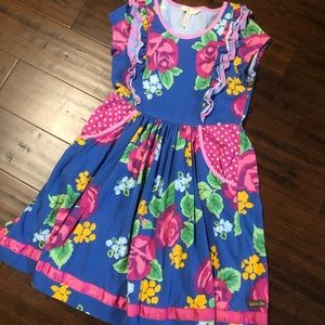 Girls Matilda Jane Flower Dress With Pockets!!🌺💐